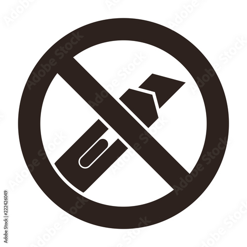 Do not cut icon