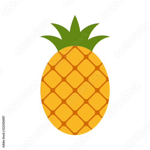 Pineapple icon isolated on white background