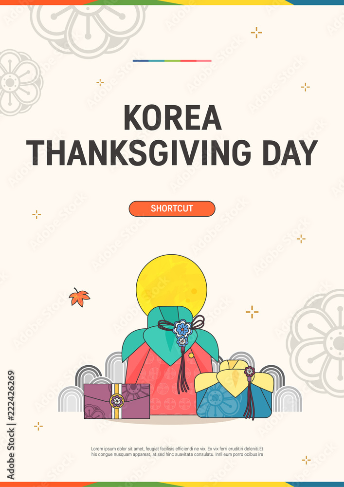 Fototapeta premium Korean Traditional Thanksgiving day