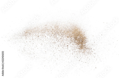 Dirt dust isolated on white background and texture, top view © dule964