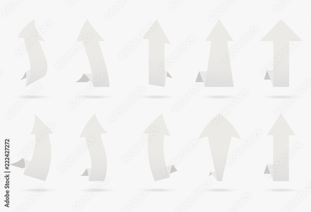 set white vector popular arrow sticker isolated origami ribbon paper infographic collection isolated on white background set white vector popular arrow sticker isolated origami ribbon paper infographic collection isolated on white background