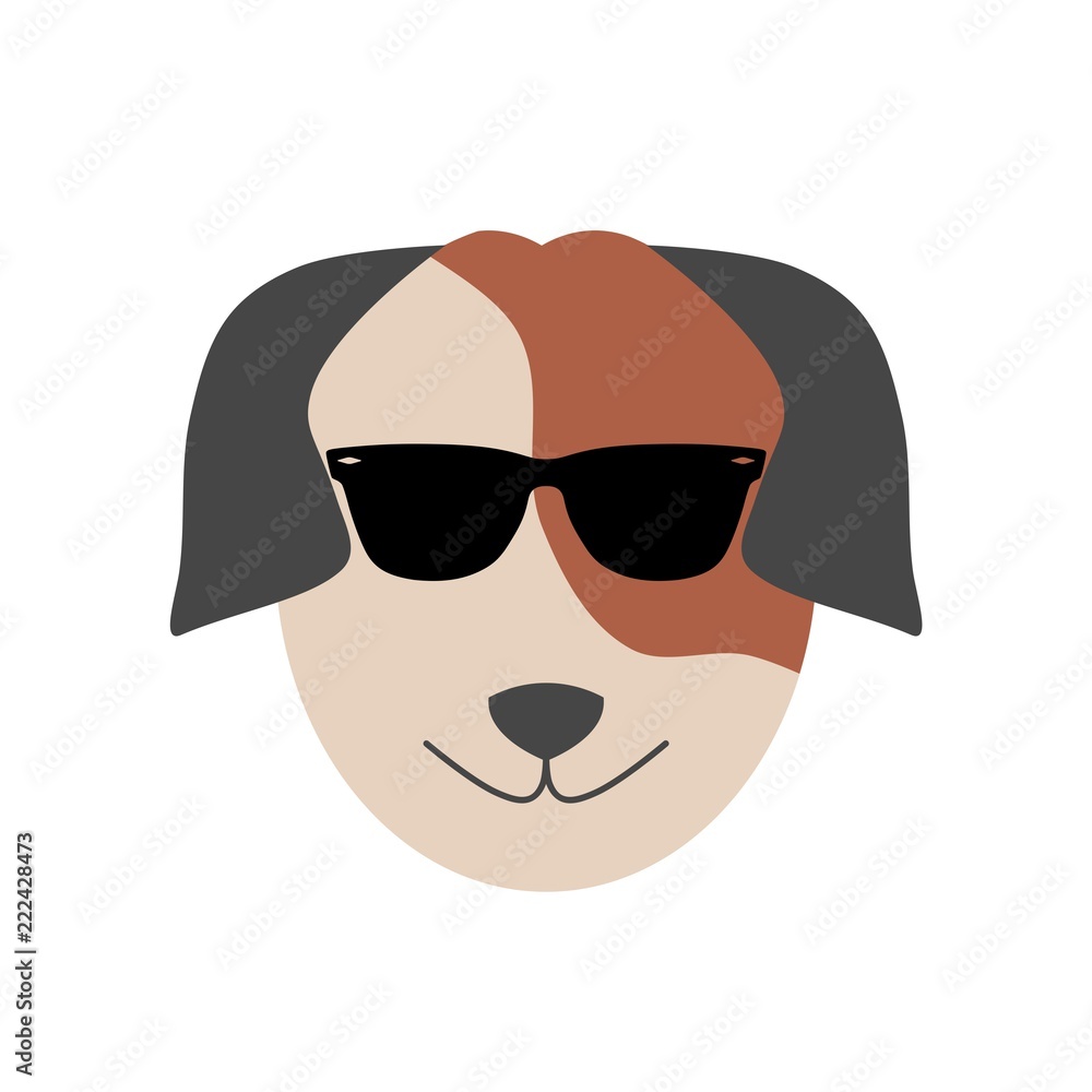 Dog with sunglasses Dog with sunglasses