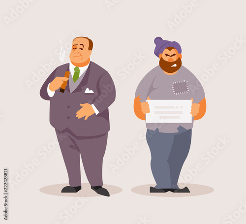 Rich man and vagabond