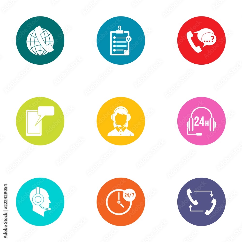 Dialer icons set. Flat set of 9 dialer vector icons for web isolated on white background Dialer icons set. Flat set of 9 dialer vector icons for web isolated on white background