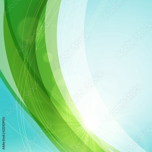 Abstract wave background for poster  flyer  bunner templates. Vector illustration