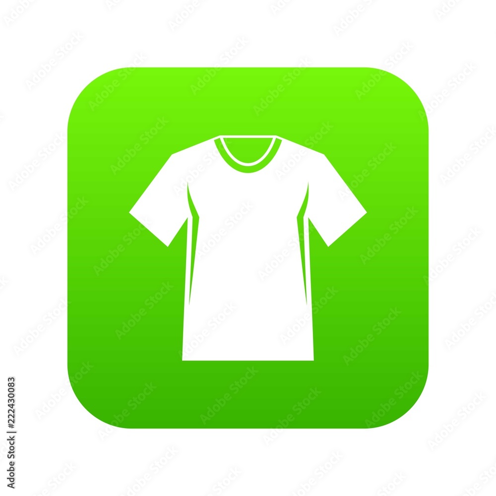Men tennis t-shirt icon digital green for any design isolated on white vector illustration Men tennis t-shirt icon digital green for any design isolated on white vector illustration