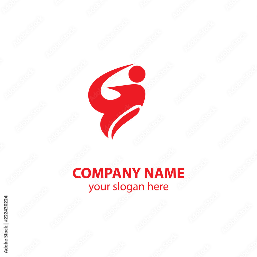 sport logo design element, people logo design vector sport logo design element, people logo design vector
