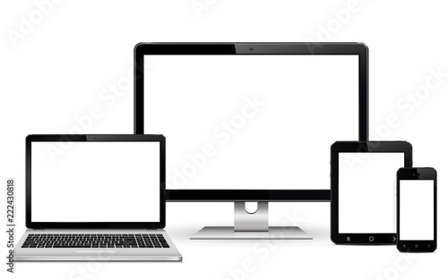 Digital devices set vector