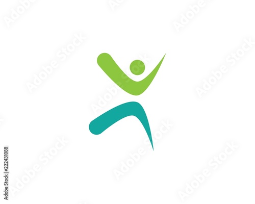 Healthy Life people Logo template