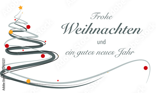 Frohe Weihnachten und ein gutes neues Jahr, Weihnachtskarte