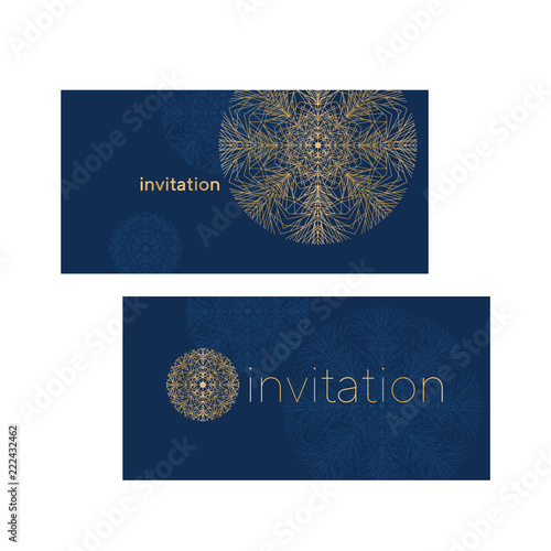 Elegant snowflake greeting ...