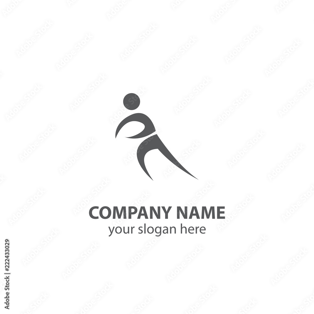 sport logo design element, people logo design vector sport logo design element, people logo design vector