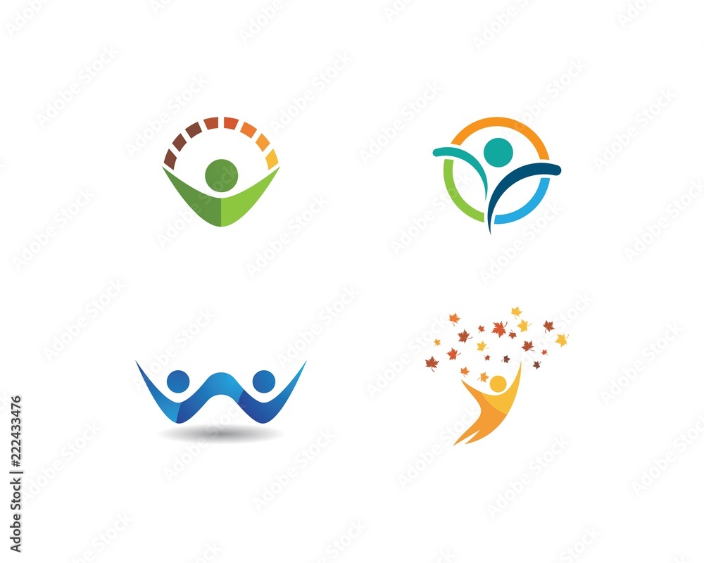 Healthy Life people Logo template Healthy Life people Logo template