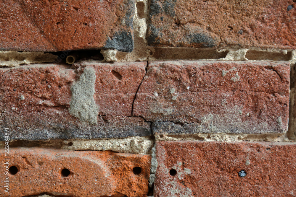 The idea of design embossed wall of an old textured bricks
The idea of design embossed wall of an old textured bricks