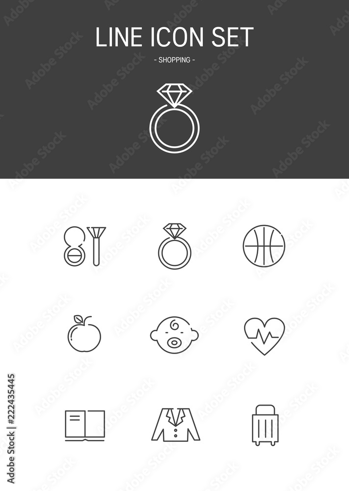 Shopping Line icon Shopping Line icon