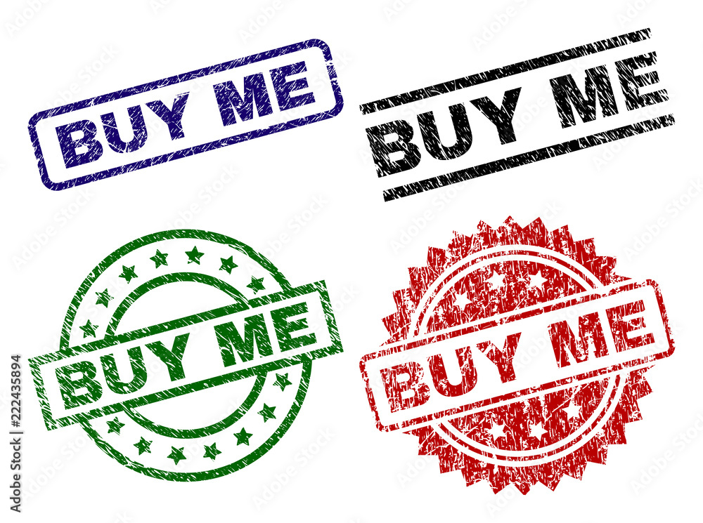 BUY ME seal prints with corroded surface. Black, green,red,blue vector rubber prints of BUY ME text with corroded texture. Rubber seals with round, rectangle, medal shapes. BUY ME seal prints with corroded surface. Black, green,red,blue vector rubber prints of BUY ME text with corroded texture. Rubber seals with round, rectangle, medal shapes.