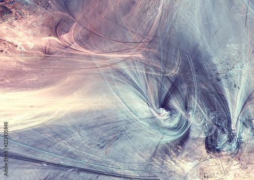 Fantasy landscape in soft b...