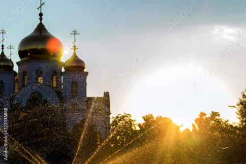 church in sunset © Roman Sadovskiy