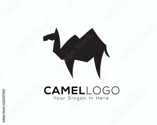 Abstract camel stand logo