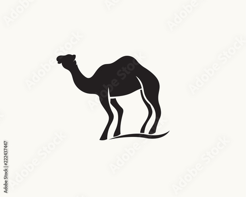 silhouette stand camel logo