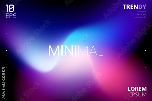 Trendy Fluid Gradient Shape Background. Abstract Watercolor Backdrop. Color Flow Design