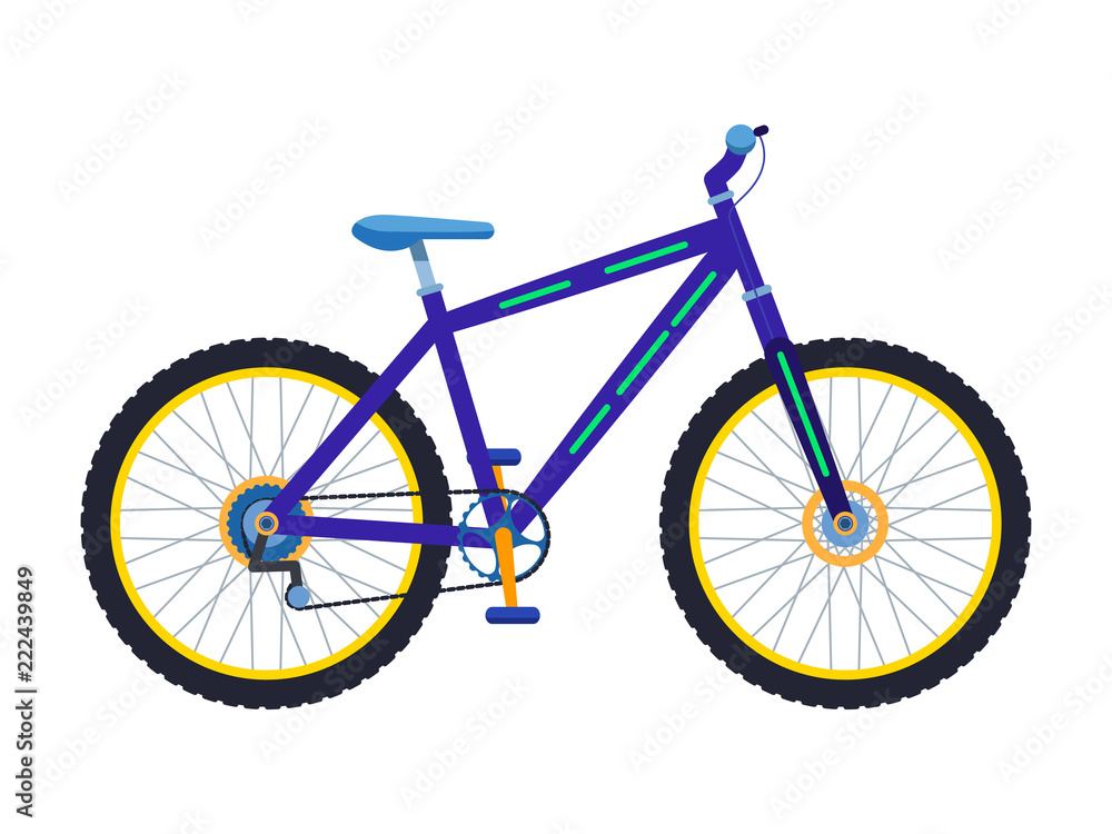 Vector illustration of a sport mountain bike