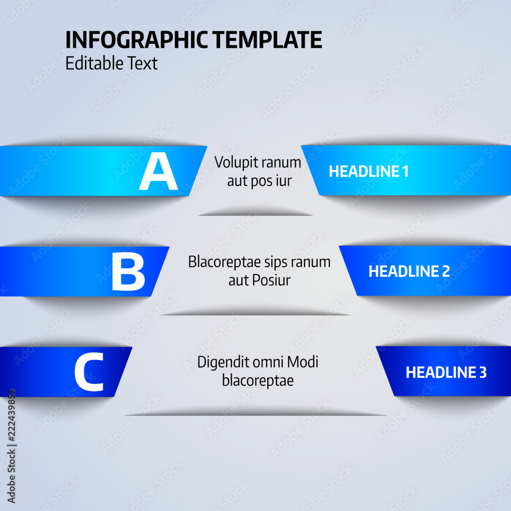 Business Infografik, Template mit editierbarem Text Business Infografik, Template mit editierbarem Text