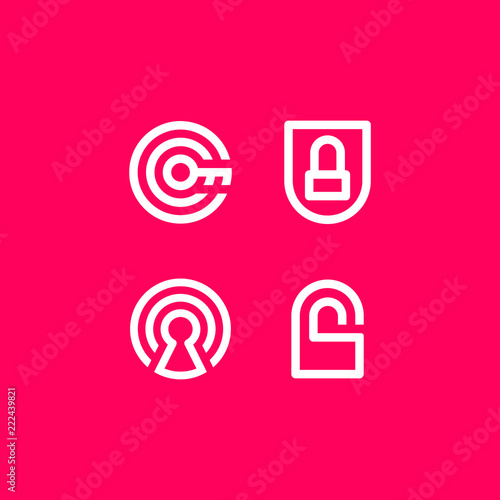 Vector Illustration Safety Security Icon Logo