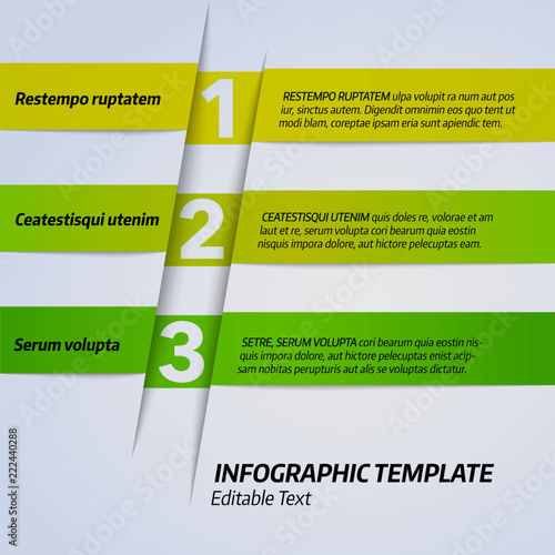Business Infografik, Template mit editierbarem Text