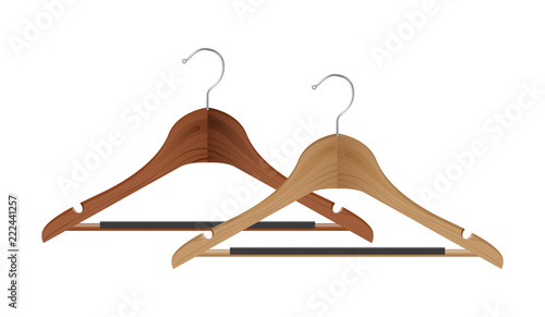 wooden coat hanger