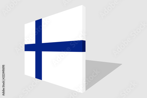 Free Download Finland national flag in 3d perspective. - GFXLoad
