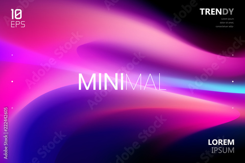 Trendy Fluid Gradient Shape Background. Abstract Watercolor Backdrop. Color Flow Design