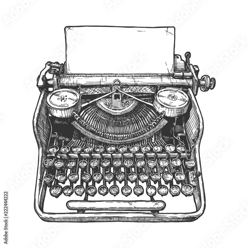 Vintage mechanical typewriter photo