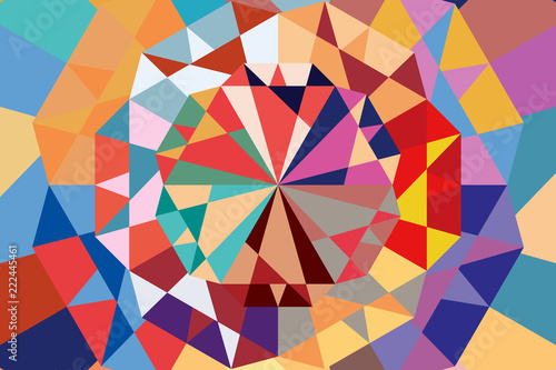 模様　ポリゴン　背景