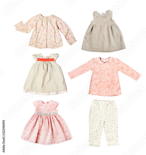 Set of different children&#39;s clothes