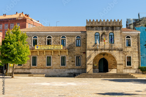 Town hall building in Noia, Galicia, Spain.