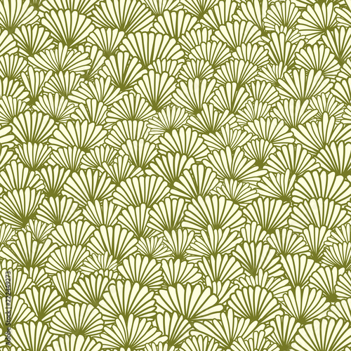 Seamless abstract pastel colors pattern of chamomile flowers.