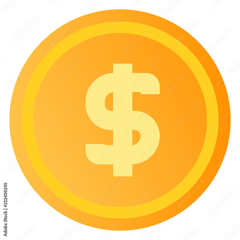 Doller Coin vector illustration Doller Coin vector illustration