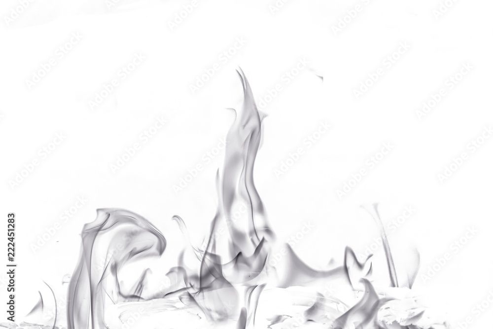 Fototapeta premium Abstract fire on white background