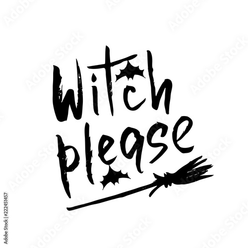 Halloween hand lettering card