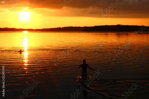 Fototapeta Naklejka Na Ścianę i Meble -  Sunset in podlachia poland