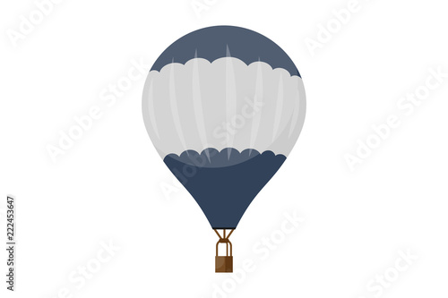 Hot air balloons vector illustration travel. Summer ballooning adventure cartoon.