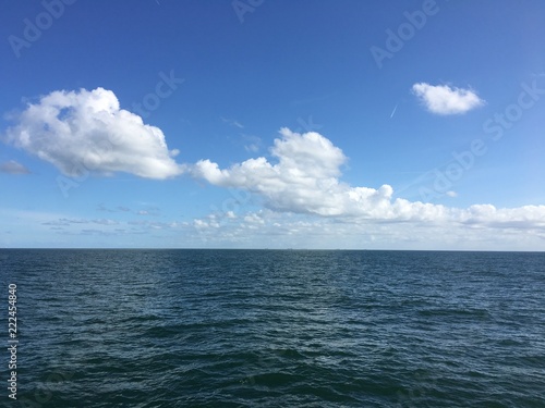 Wolken   ber dem Meer bei Helgoland