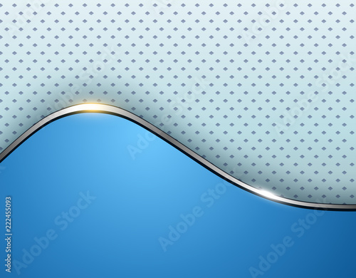 Blue business background, elegant with wave and dots pattern