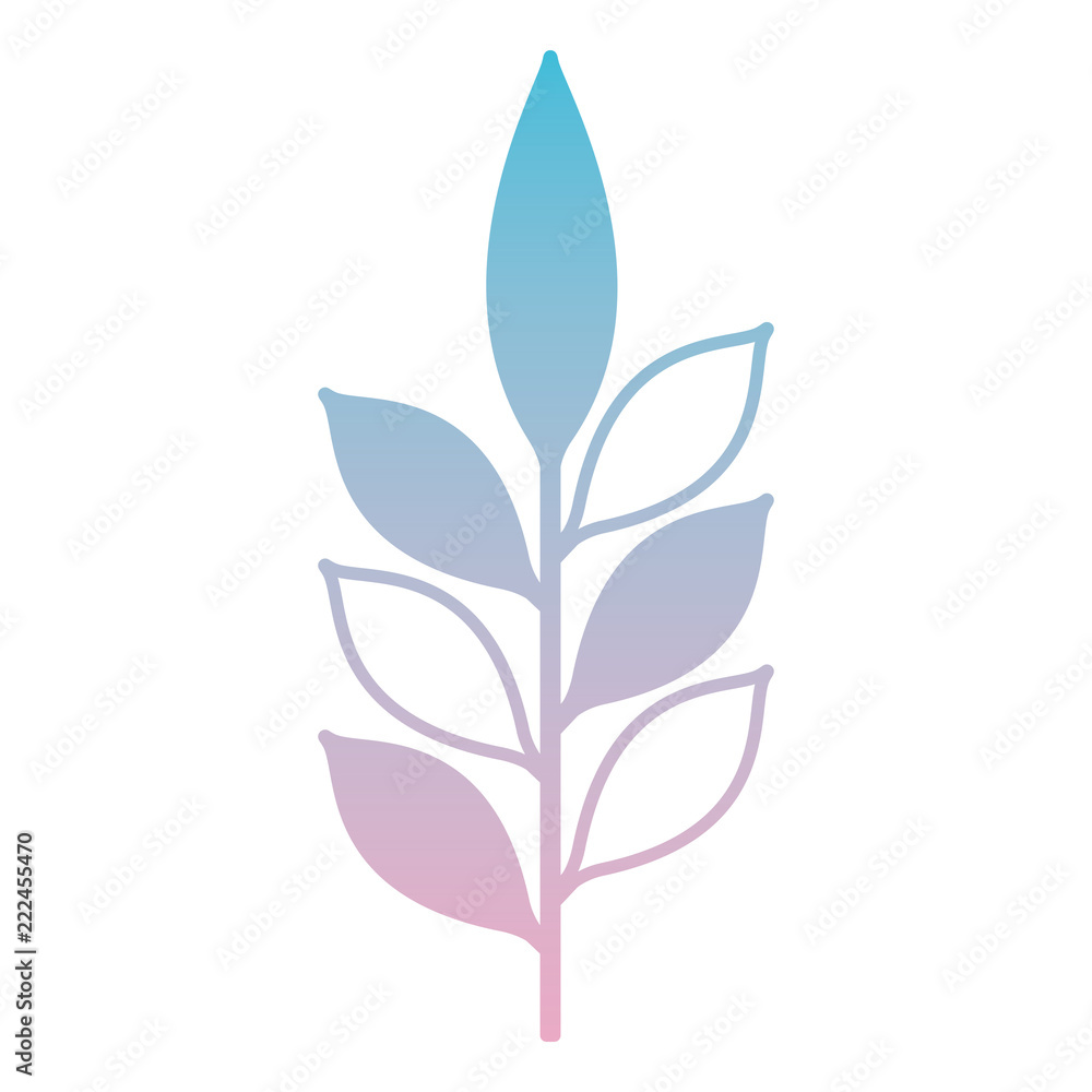 branch with leafs decorative icon branch with leafs decorative icon