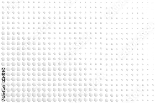 Abstract bumpy surface texture of gradient white and gray round dots. Vector illustration, EPS10. Can be used as background, backdrop, image montage in graphic design, book cover, flyer, brochure, etc