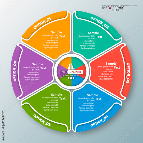 Abstract 3D Paper Infographics. Business template .Vector illustration