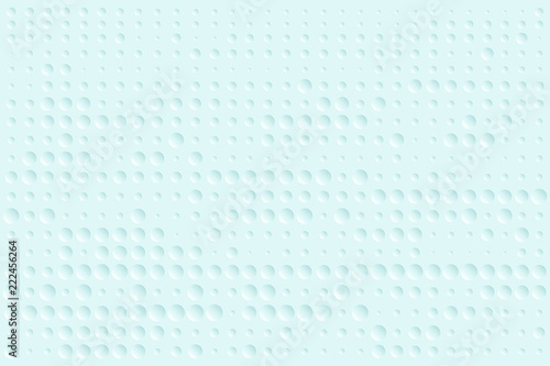 Abstract bumpy surface texture of gradient pale blue round dots. Vector illustration, EPS10. Can be used as background, backdrop, image montage in graphic design, book cover, flyer, brochure, etc