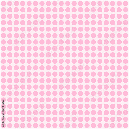 Abstract pink polka dot surface texture on soft pink background, pastel color. Vector illustration, EPS10. Can be used as background, backdrop, image montage in graphic design, flyer, brochure, etc.