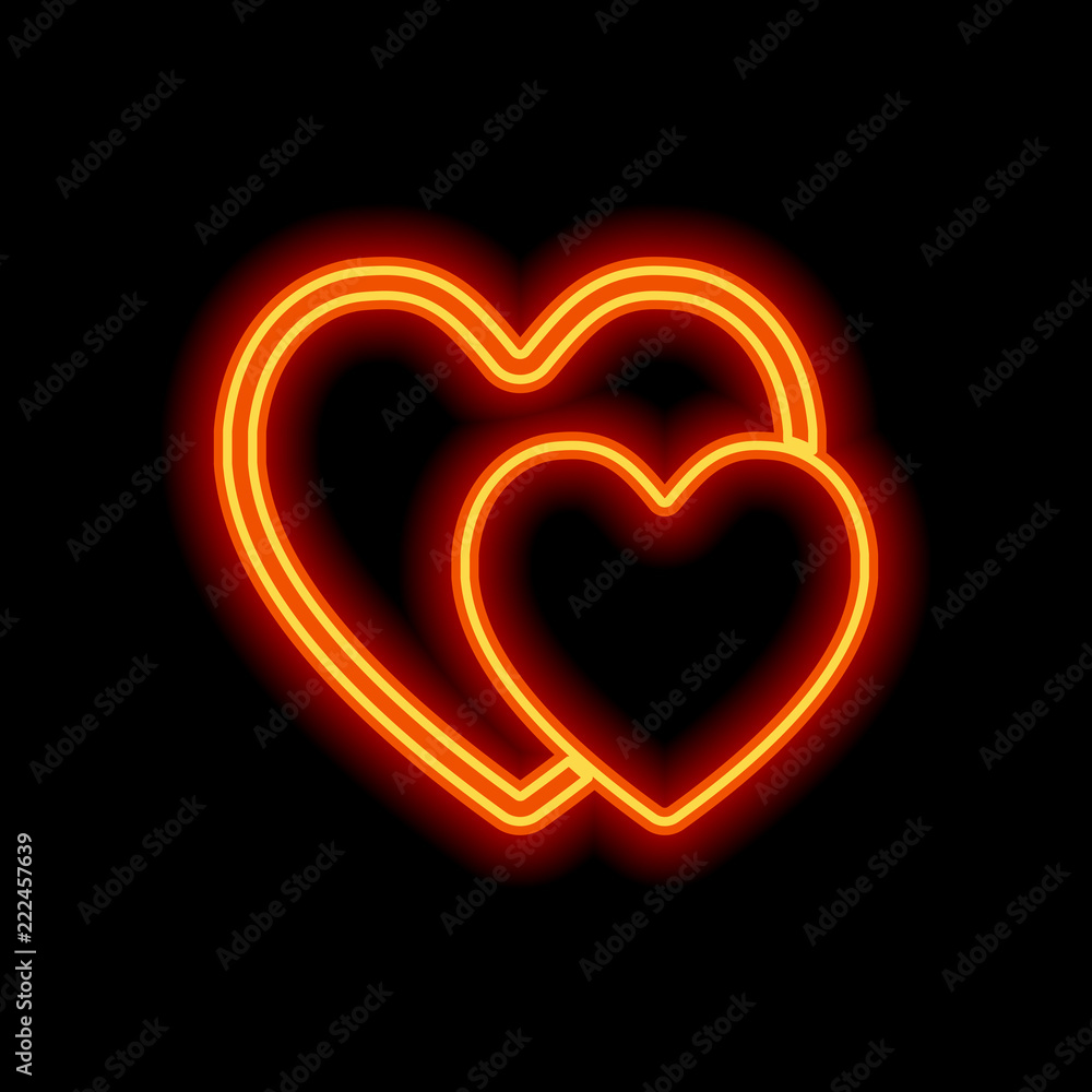 Trái tim neon sáng rực sẽ đưa bạn vào một không gian thần tiên đầy màu sắc. Hãy chiêm ngưỡng hình ảnh và cảm nhận niềm yêu thương đang tràn đầy từ trái tim này.